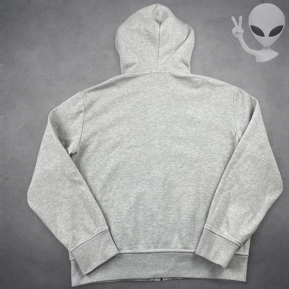 Polo Ralph Lauren Full Zip Hoodie Large Grey USA Big Pony Jacket Vintage 90s - Picture 6 of 6